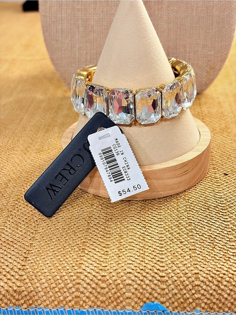 J. Crew Crystal stretch bracelet